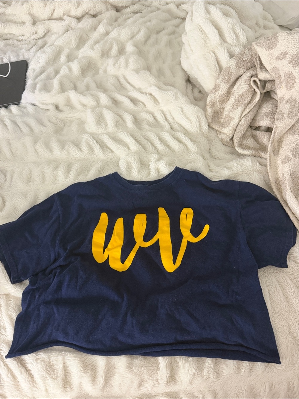 WVU cropped tee